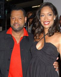 Gina Torres and Laurence Fishburne