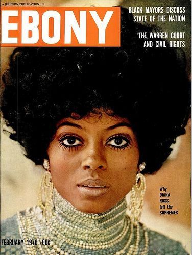 Diana Ross, Ebony Magazine February 1970 Cover Photo - United States