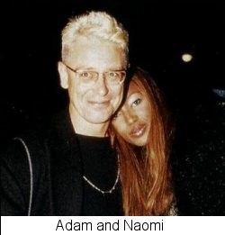 Naomi Campbell and Adam Clayton