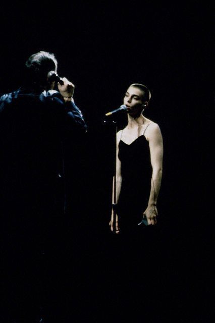 Sinead O'Connor and Peter Gabriel