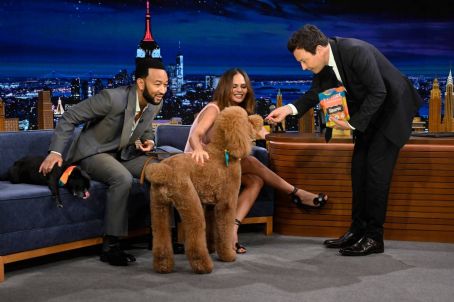 Chrissy Teigen – With John Legend at The Tonight Show Starring Jimmy Fallon