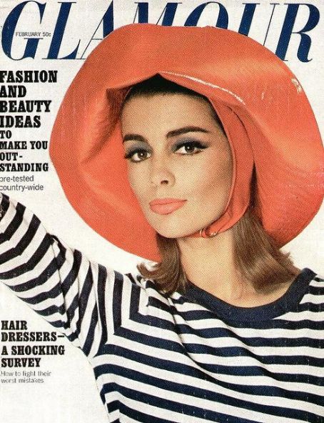 Astrid Heeren - Glamour Magazine Cover [United States] (February 1964)