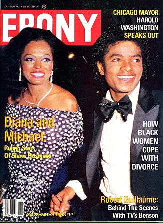 Diana Ross, Michael Jackson, Ebony Magazine November 1983 Cover Photo ...