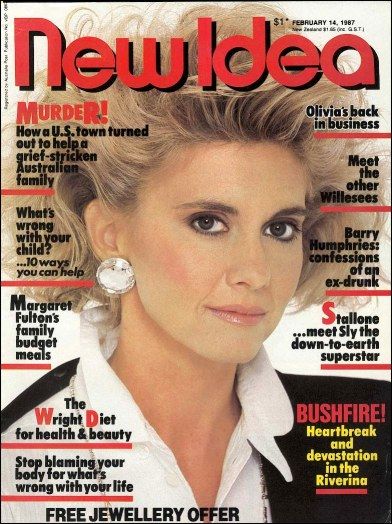 Olivia Newton John New Idea Magazine 14 February 1987 Cover Photo