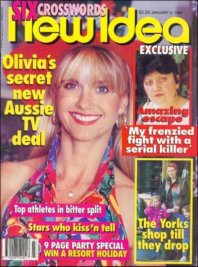 Olivia Newton John New Idea Magazine 05 January 1994 Cover Photo