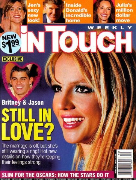 Britney Spears, Julia Roberts, In Touch Weekly Magazine March 2004 ...