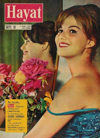 Claudia Cardinale, Hayat Magazine March 1960 Cover Photo - Turkey