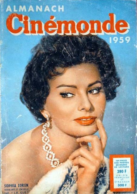 Sophia Loren, Cinemonde Magazine 1959 Cover Photo - Belgium