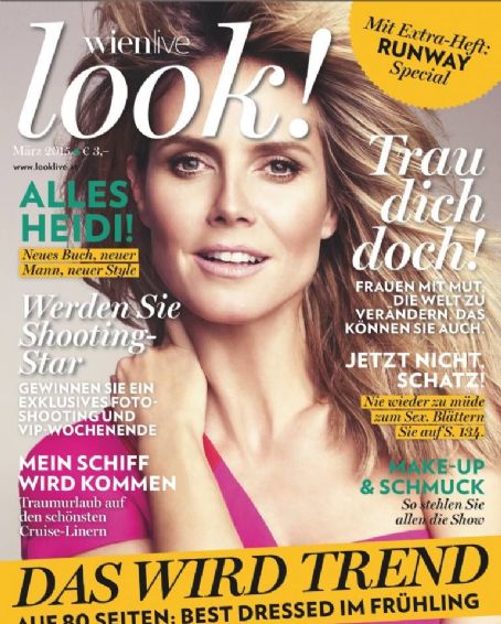 Heidi Klum, Look Magazine March 2015 Cover Photo - Austria