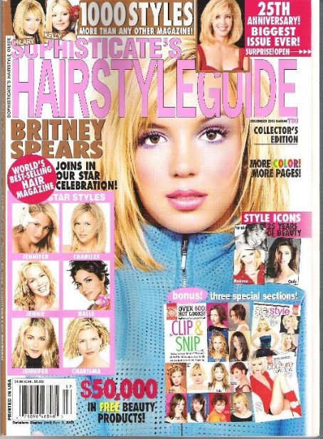 Britney Spears, Sophisticate's Hairstyle Guide Magazine December 2003 ...