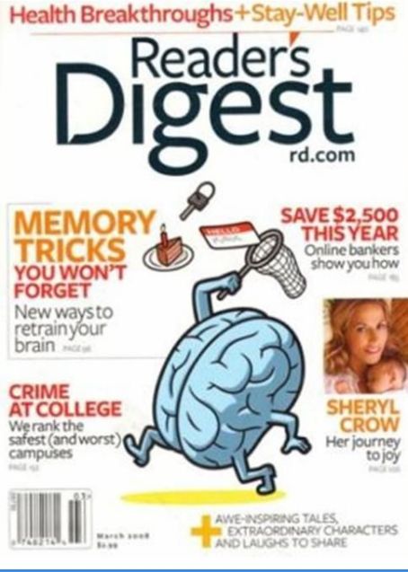 Sheryl Crow, Reader's Digest Magazine March 2008 Cover Photo - United
