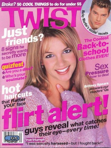 Britney Spears, Ricky Martin, Twist Magazine September 1999 Cover Photo ...
