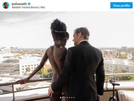 Turner-Smith shares a sexy photo with Jackson on Instagram ahead of their appearance at the 2022 Critics Choice Awards.