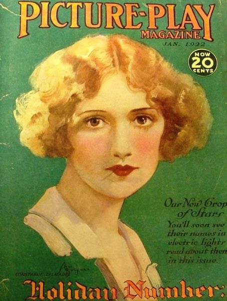 Constance Talmadge, Picture Play Magazine January 1922 Cover Photo ...