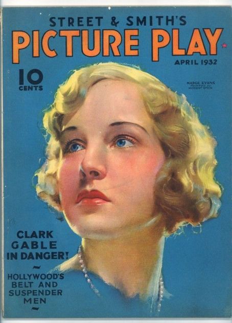 Madge Evans, Picture Play Magazine April 1932 Cover Photo - United States