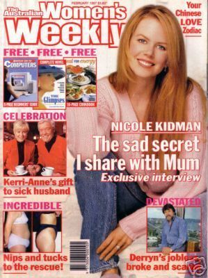 Nicole Kidman, Women's Weekly Magazine February 1997 Cover Photo