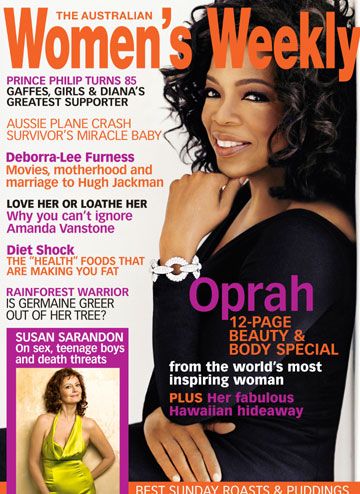 Oprah Winfrey, Women's Weekly Magazine July 2006 Cover Photo - Australia