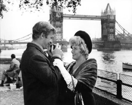 Michael Caine and Shelley Winters