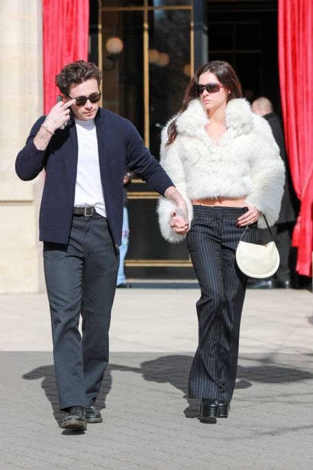 Nicola Peltz – With Brooklyn Beckham at Victoria’s big show during Paris Fashion Week