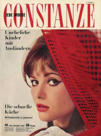 Claudia Cardinale, Constanze Magazine November 1962 Cover Photo - Germany