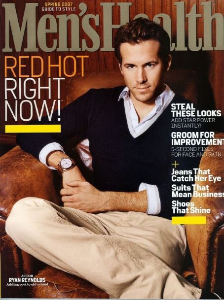 Ryan Reynolds, Men's Health Magazine March 2007 Cover Photo - United States