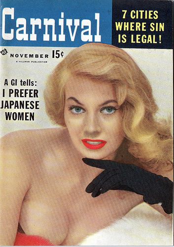 Anita Ekberg, Carnival Magazine November 1956 Cover Photo - United ...