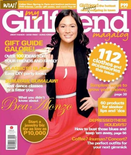 Bea Alonzo, Girlfriend Magazine November 2007 Cover Photo - Philippines