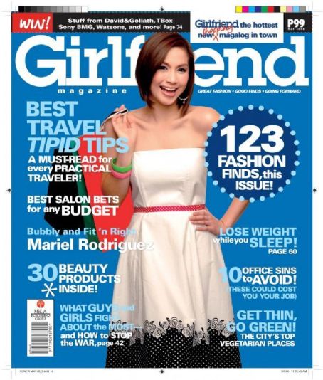 Mariel Rodriguez, Girlfriend Magazine March 2008 Cover Photo - Philippines