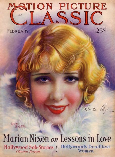 Anita Page, Don Reed, Motion Picture Classic Magazine February 1930 ...