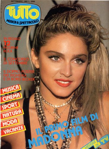 Madonna, TUTTO Magazine 1985 Cover Photo - Italy