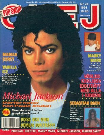 Michael Jackson, OKEY Magazine 1991 Cover Photo - Sweden