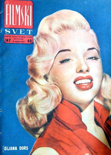 Diana Dors - Filmski svet Magazine [Yugoslavia (Serbia and Montenegro)] (1957)