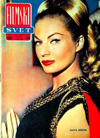 Anita Ekberg - Filmski svet Magazine [Yugoslavia (Serbia and Montenegro)] (1 June 1961)