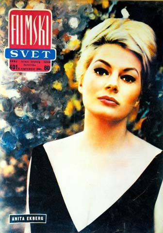 Anita Ekberg - Filmski svet Magazine [Yugoslavia (Serbia and Montenegro)] (6 September 1962)
