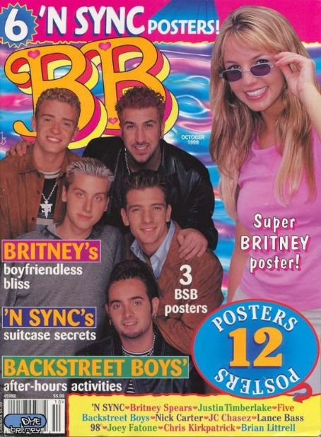 Britney Spears, *NSYNC, BB Magazine October 1999 Cover Photo - United ...