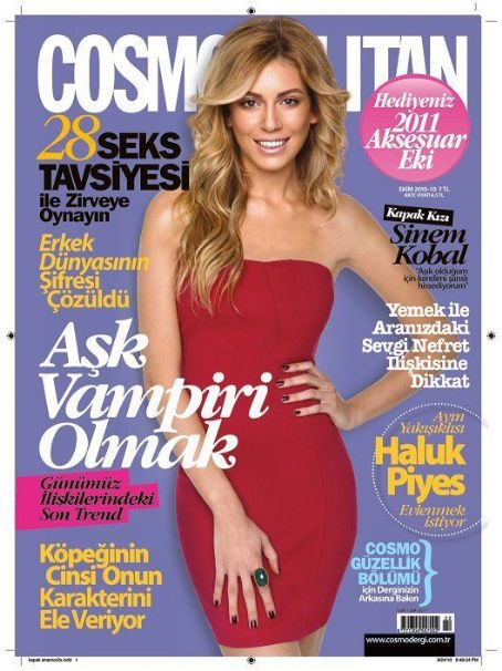 Sinem Kobal, Cosmopolitan Magazine October 2010 Cover Photo - Turkey