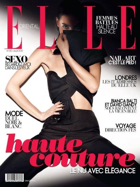 Sabrina Nait, Elle Magazine August 2013 Cover Photo - Lebanon