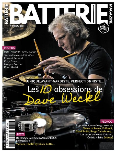 Dave Weckl, Batterie Magazine May 2021 Cover Photo - France