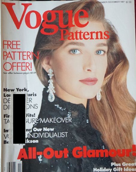 Renata Vackova, Vogue Patterns Magazine November 1987 Cover Photo ...