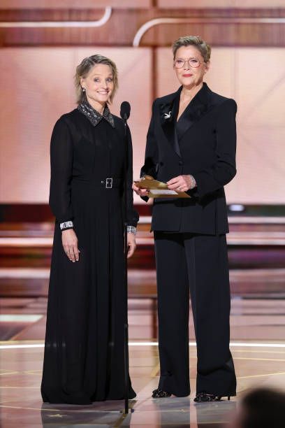 Jodie Foster and Annette Bening - 81st Golden Globe Awards (2024 ...