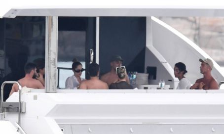 Georgina Rodriguez – In a white bikini on a yacht in Sardinia