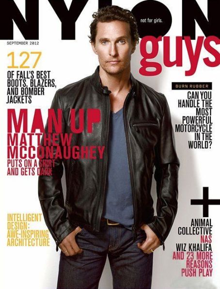 Matthew McConaughey, Nylon Guys Magazine September 2012 Cover Photo ...