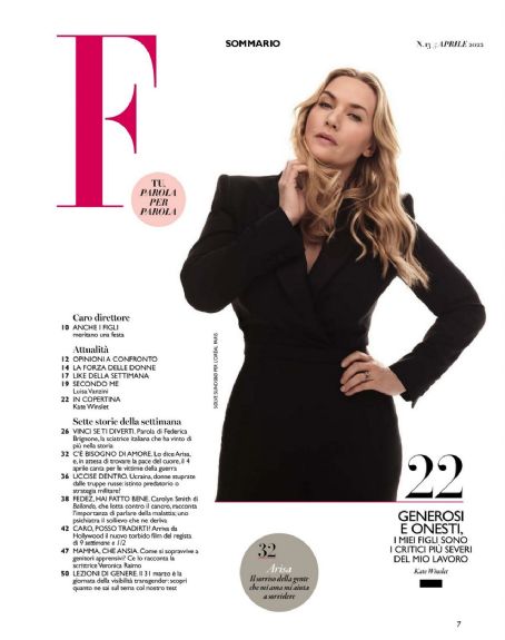 Kate Winslet - F Magazine Pictorial [Italy] (5 April 2022)