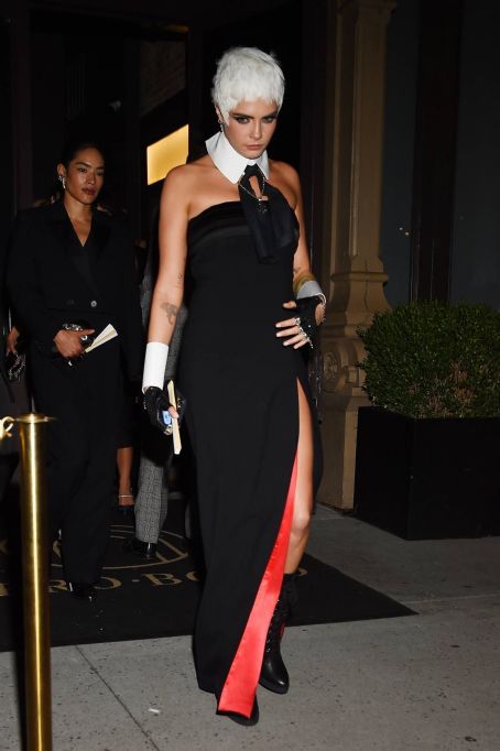 Cara Delevingne – Arrives at the Met Gala After Party at the Zero Bond in New York