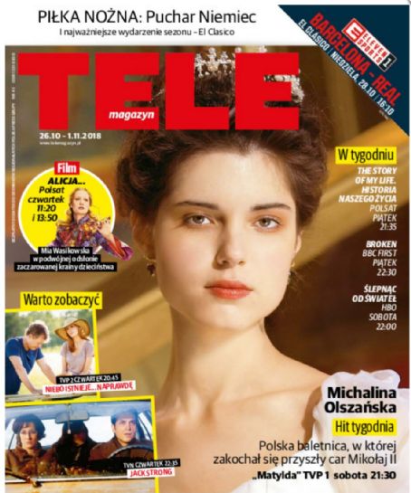 Michalina Olszanska - Tele Magazyn Magazine Cover [Poland] (26 October 2018)
