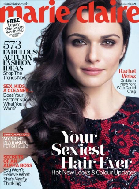 Rachel Weisz, Marie Claire Magazine September 2012 Cover Photo - United