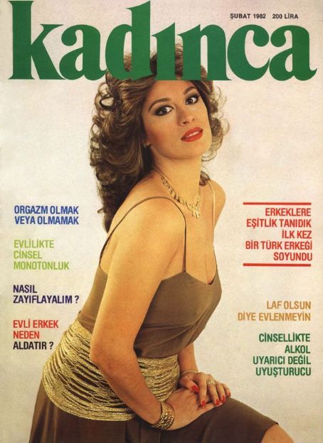 Gülsen Bubikoglu, Kadinca Magazine February 1982 Cover Photo - Turkey