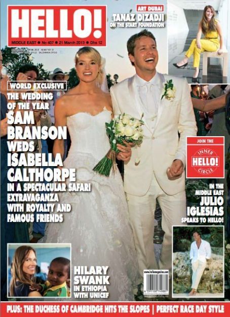 Sam Branson, Isabella Calthorpe - Hello! Magazine Cover [United Arab Emirates] (21 March 2013)