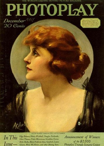 Billie Burke, Photoplay Magazine December 1917 Cover Photo - United States