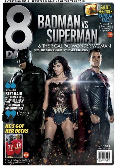 Batman v Superman: Dawn of Justice - 8 Days Magazine Cover [Singapore] (21 March 2016)